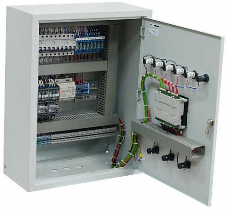 фото Шкаф управления системой отопления с тремя контурами RUBICON Heat - «Инженерный центр RUBICON»